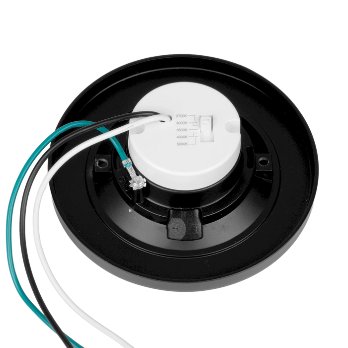 LED Surface Mount Downlights American Lighting LUNRG4-5CCT-BK Lunette 4-inch Regressed LED Surface Mount Downlight 5CCT Black American Lighting