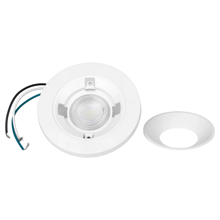 LED Surface Mount Downlights American Lighting LUNRG4-5CCT-WH Lunette 4-inch Regressed LED Surface Mount Downlight 5CCT White American Lighting
