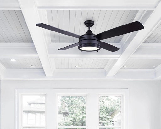 Ceiling Fan Canarm Simon CF52SIM4BK 52" Ceiling Fan in Matte Black Canarm