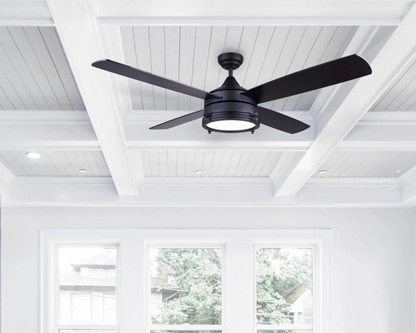 Ceiling Fan Canarm Simon CF52SIM4BK 52" Ceiling Fan in Matte Black Canarm