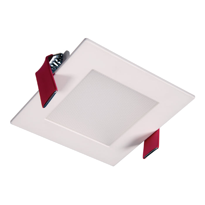 LED Recessed Downlight Halo HLB3S059FS1EMWR 3" Micro-Edge LED Square Lens Downlight MCCT Wet Location Dimmable Halo