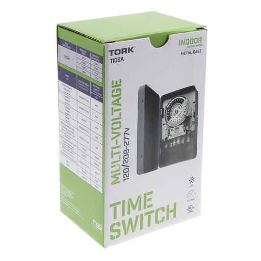 Time Switch Tork 1109A 24 Hour Time Switch 120-277V SPST Indoor Tork
