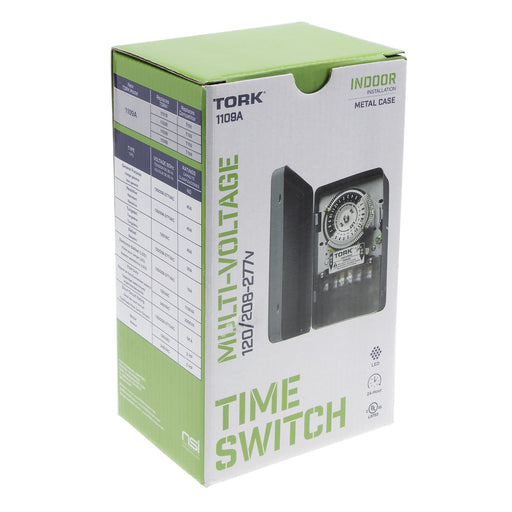 Time Switch Tork 1109A-O 24 Hour Time Switch 120-277V SPST Outdoor Tork