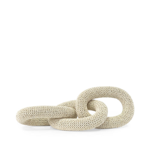 Decor Palecek 1130-05 Madera Coco Beads Chain Links In Soft White Palecek
