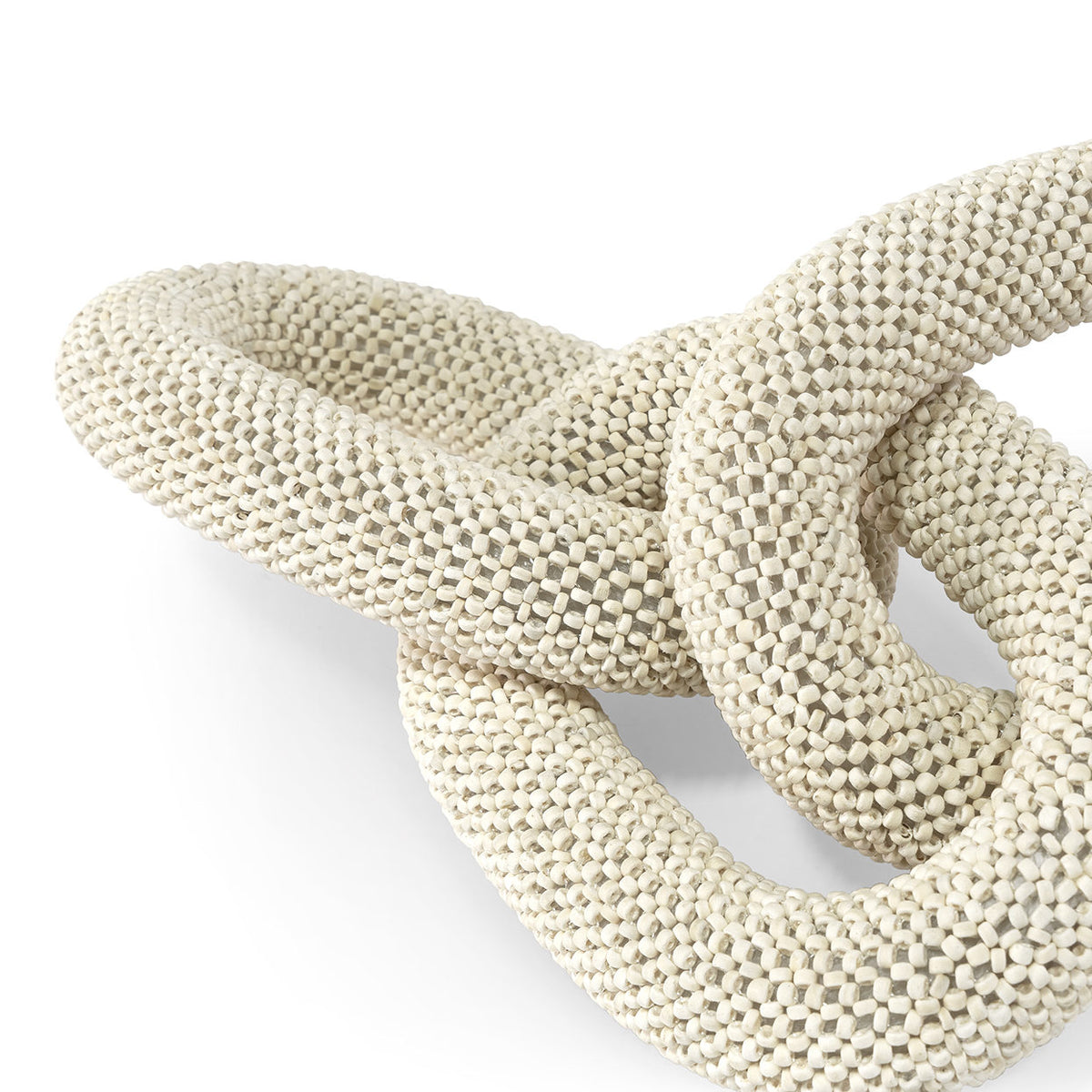Palecek 1130-05 Madera Coco Beads Chain Links In Soft White ...
