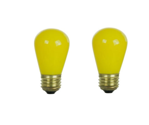 Sign Bulb SUNLITE 11S14Y-I 11W S14 Ceramic Yellow Lamp 120V Medium Base Bulb Sunlite
