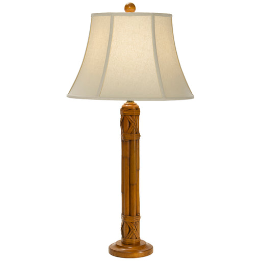 Table Lamp The Natural Light 132 Rattan Trail Table Lamp in Caramel Finish The Natural Light