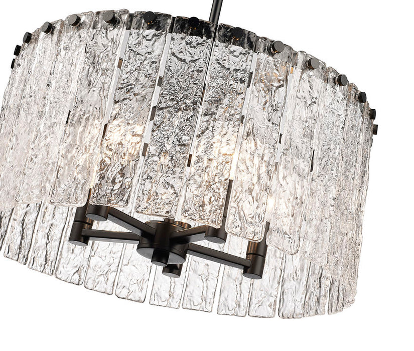 Z-Lite 1943P18-MB Glacier 19 Inch Pendant Light in Matte Black ...