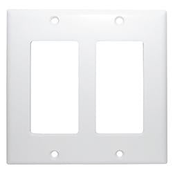 Wall Plate Cooper Wiring 2152W-BOX Double Decorator/GFCI Receptacle Wallplate Cooper