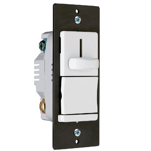 Dimmer Pass and Seymour LS600PW LS Series Incandescent Preset Slide Dimmer White Pass & Seymour