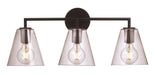Wall Sconce / Vanity Trans Globe Lighting 22243-BK Industrial Black Vanity Light Transglobe
