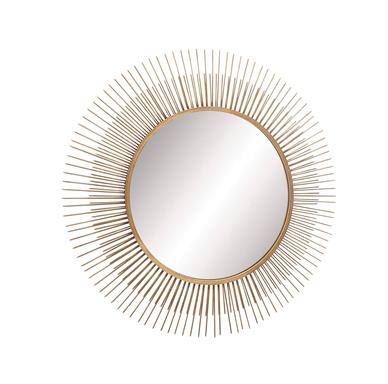 Mirror Gold Modern Sunburst Wall Mirror 36 inch UMA