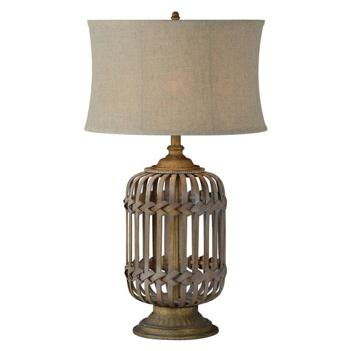 Table Lamp Forty West Designs 22808 Lakeland Rattan Table Lamp Forty West Designs