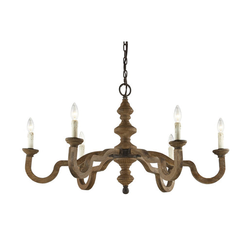 Chandelier Forty West 22820 Neely 6 Light 38 Inch Wooden Farmhouse Chandelier Forty West Designs