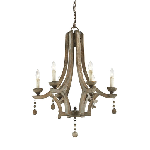 Chandelier Forty West 22821 Jana Rustic Metal and Wood Chandelier Forty West Designs