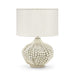 Table Lamp Palecek 2593-86 Point Dume White Wood Bead Table Lamp Palecek