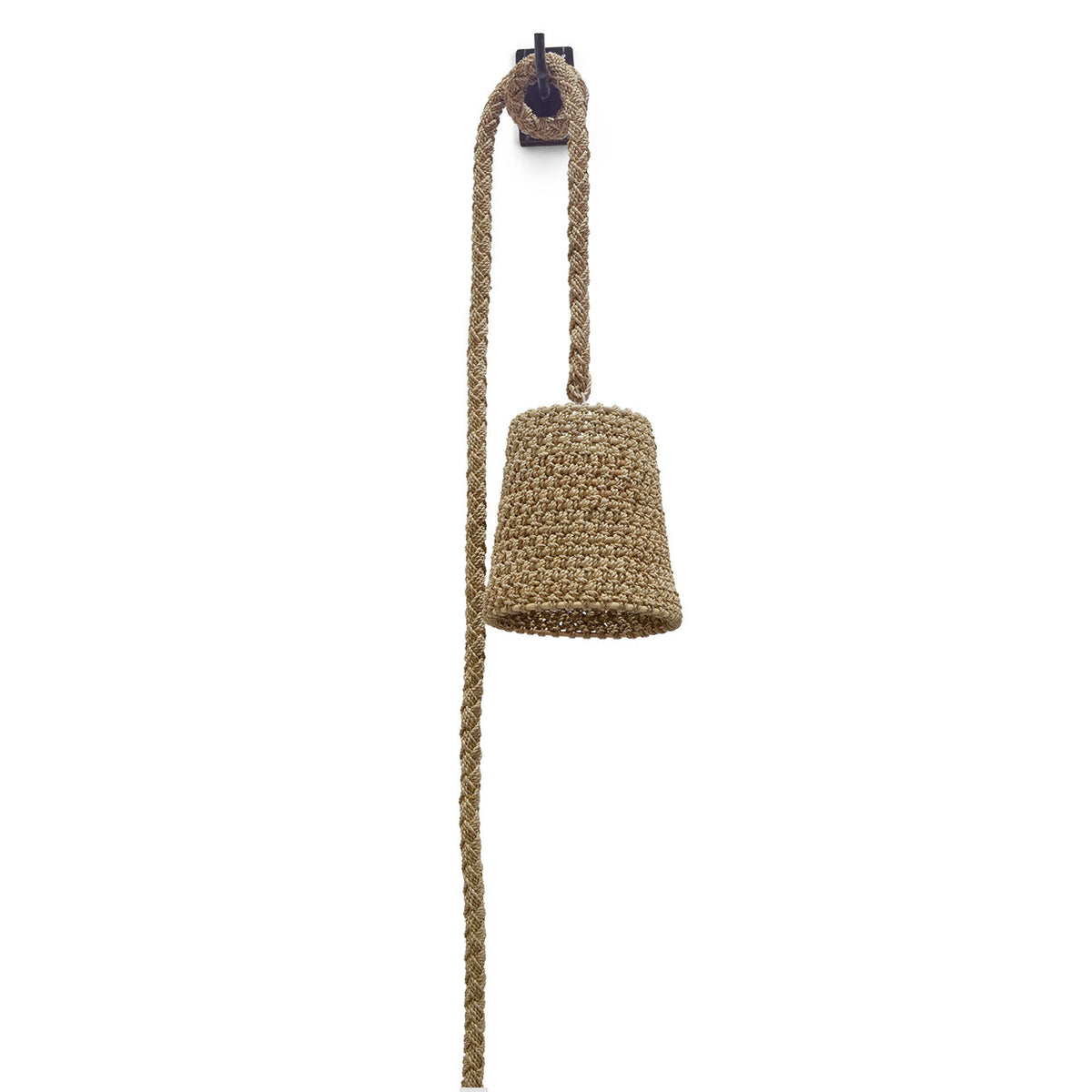 Palecek 2716-01 Green Oaks Rope Wall Pendant Sconce - Natural