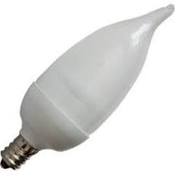 LED Candelabra Bulb 2 Watt Frosted Glass Flame Tip LED-3000k Diogen