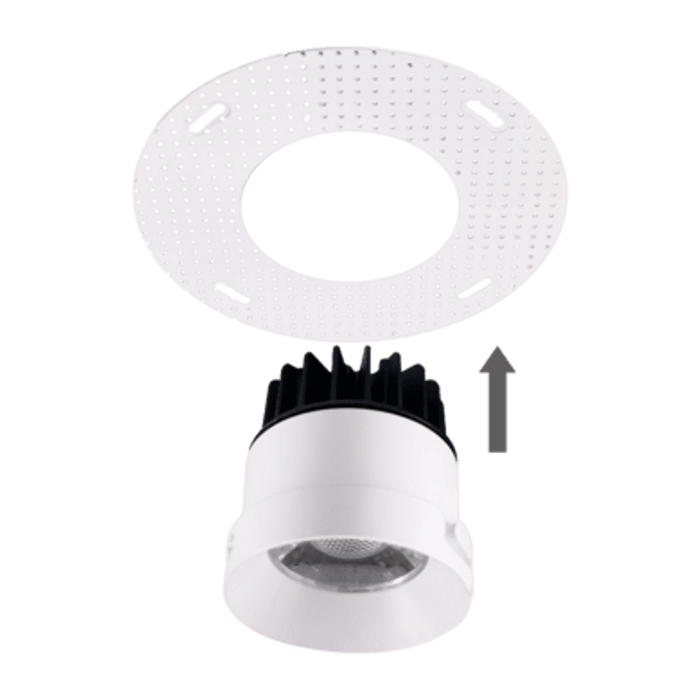LED Recessed Downlight Radiant-Lite 3.5 Inch Round Trimless LED Recessed Downlight 12 Watt CCT Selectable Radiant-Lite
