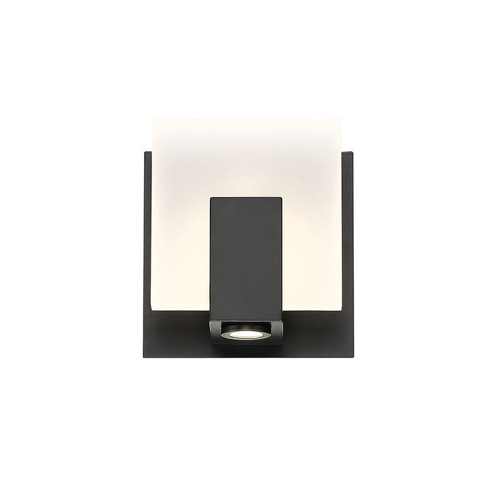 Wall Sconce / Vanity Eurofase 34142-029 Canmore 1 Light LED Frosted Acrylic & Black Sconce Eurofase