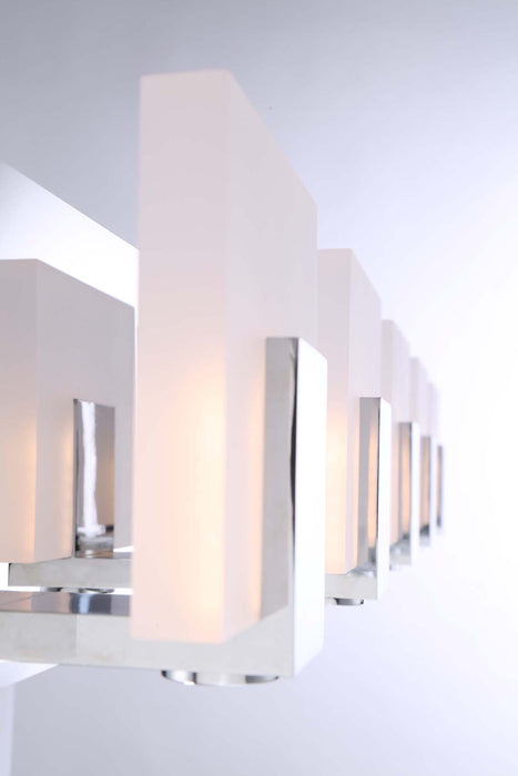 Wall Sconce / Vanity Eurofase 34142-011 Canmore 1 Light LED Frosted Acrylic & Chrome Sconce Eurofase
