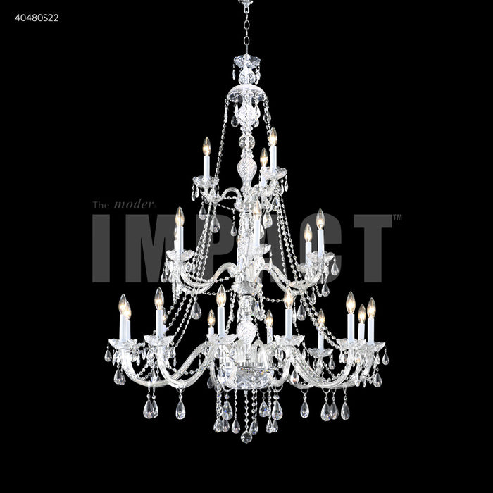 Crystal Chandelier James R Moder Palace Ice 21 Arm Chandelier James R. Moder