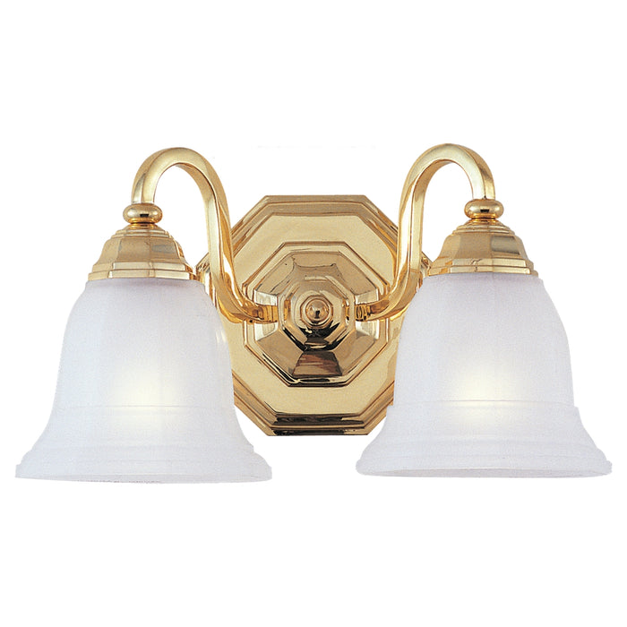 Sea Gull Lighting Blakely 4058-02 Gold Polished 2 Bath Sconce 2 Light Fixture