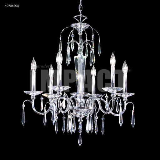 Crystal Chandelier James R Moder Contemporary 6 Arm Chandelier James R. Moder