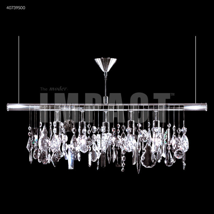 Crystal Chandelier James R Moder Contemporary 40739 Linear Chandelier James R. Moder