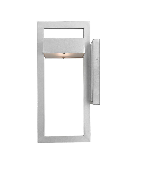 Outdoor Wall Light Z-Lite 566M-SL-LED Luttrel Small Silver LED Outdoor Wall Sconce Z-Lite