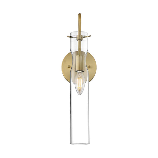Wall Sconce Nuvo Lighting 60-6855 Spyglass 1 Light Sconce Vintage Brass Finish Nuvo Lighting