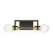 Wall Sconce / Vanity Nuvo Lighting 60-6972 Intention 2 Light Vanity Warm Brass and Black Nuvo Lighting
