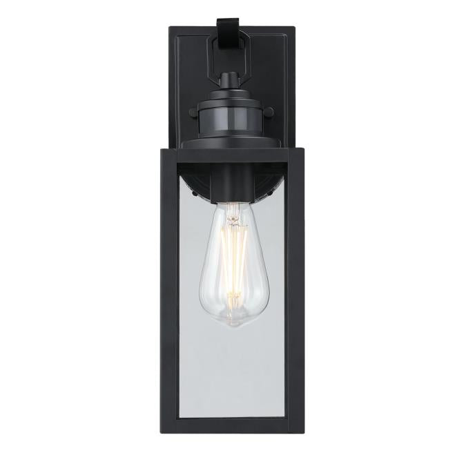Outdoor Wall Light Westinghouse 6122600 Victoria Black Outdoor Wall Light with Motion Sensor Westinghouse