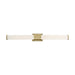 Wall Sconce / Vanity Satco 62-1603 Caper 36" LED Vanity Sconce Brushed Brass Finish Nuvo Lighting