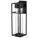 Outdoor Wall Light Nuvo 62-1614 Ledges LED Large Outdoor Wall Lantern Matte Black with Seeded Glass Nuvo Lighting