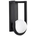 Outdoor Wall Light Nuvo 62-1620 Cradle 6W LED Large Wall Lantern Matte Black with White Opal Glass Nuvo Lighting