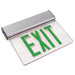 Exit Sign ELXTEU1GCAEM Edge-Lit LED Exit Battery Backup, Green/Clear, 120/277V LightStoreUSA