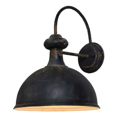Wall Sconce Forty West Designs 707119 Frank Distressed Black Barn Light Wall Sconce Forty West Designs