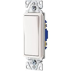 Cooper Wiring 7503W-BOX 15A 120/277V 3-Way Decorator Switch