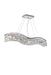 Crystal Chandelier 8004P36C-A Glamorous 7-Light Wave Linear Crystal Chandelier CWI
