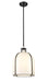 Pendant Z-Lite 818-12MB Pearson 1 Light Pendant in Matte Black and Opal Glass Z-Lite