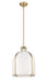 Pendant Z-Lite 818-12RB Pearson 1 Light Pendant in Brushed Gold and Opal Glass Z-Lite