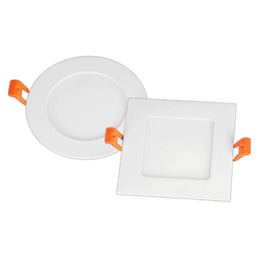 LED Recessed Downlight TCP Elite Series 8" Square Ultra-Slim Snap-In LED Downlights 18W TCP