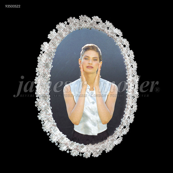 James R Moder Large Illuminated Crystal Mirror