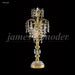 Table & Floor Lamps Collection James R Moder Gold Boudoir Lamp James R. Moder