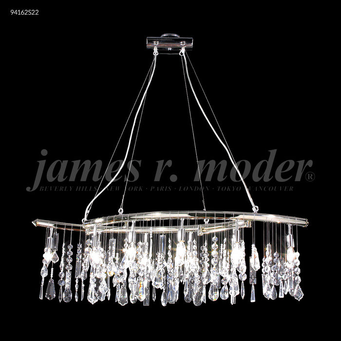 James R Moder 94162S22 Fashionable Broadway Collection Adjustable Linear Crystal Chandelier