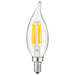led Candelabra Bulb Sunlite 80679 LED Vintage Chandelier 4W (40W Equivalent) Light Bulb Candelabra E12 2700K Sunlite