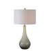 Table Lamp Forty West Designs 73059 Abigail Frosted & Crackled Glass Table Lamp Forty West Designs