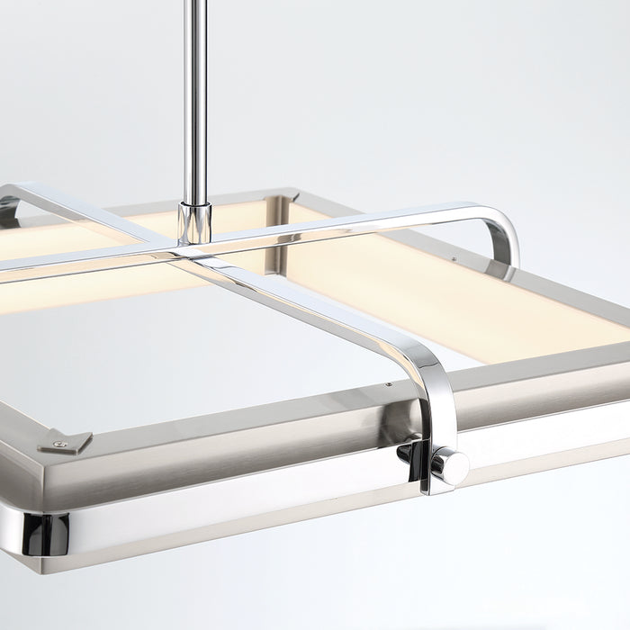 Eurofase 43883-011 ANNILO 18" Square LED Pendant Chrome