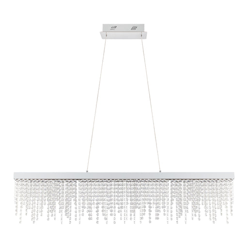 Island Chandelier EGLO 39284A Antelao Crystal & Chrome 45 Inch LED Chandelier Eglo